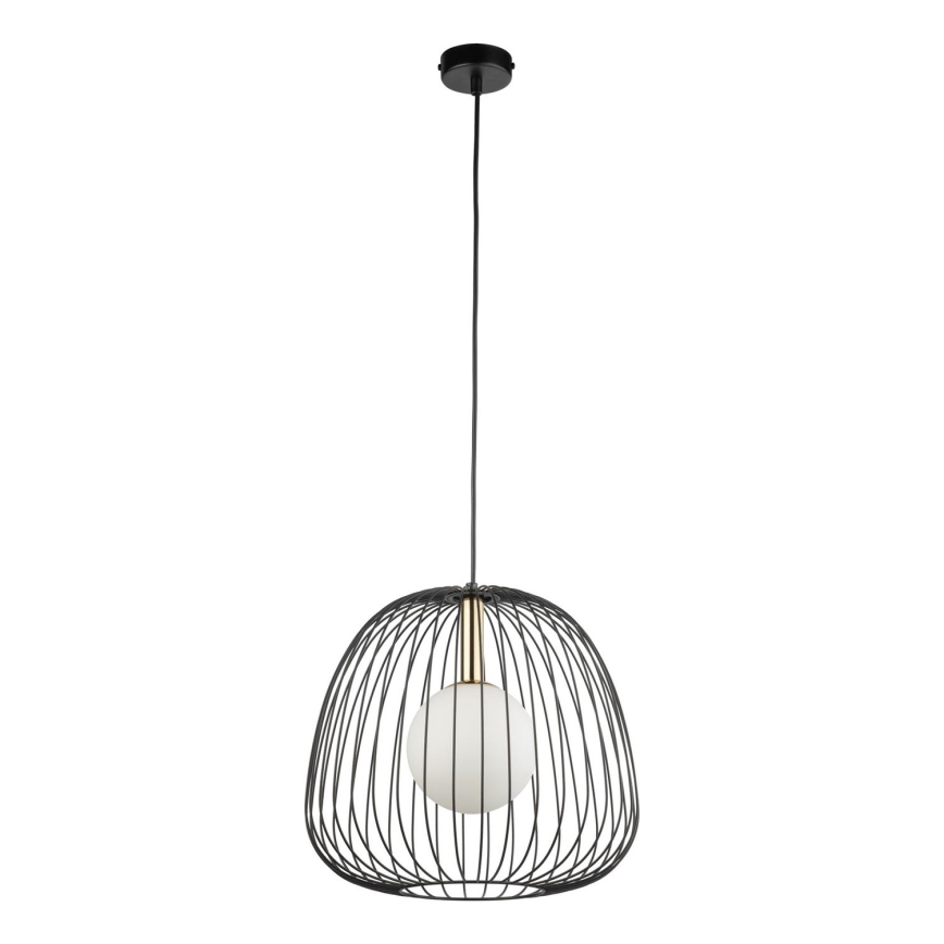 Żyrandol na lince BELL 1xG9/12W/230V śr. 33 cm czarny/złoty