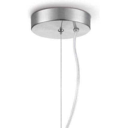 Żyrandol na lince BELLO 1xE27/40W/230V śr. 21 cm miedź