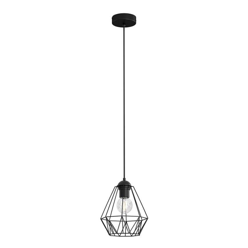 Żyrandol na lince BERGEN 1xE27/60W/230V czarny