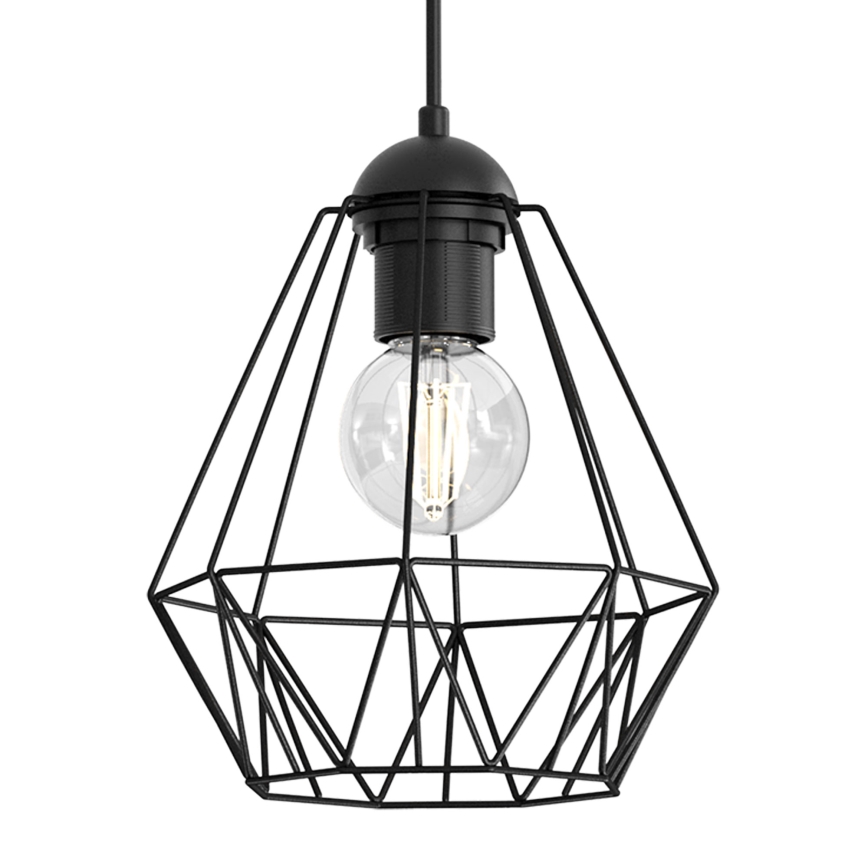 Żyrandol na lince BERGEN 3xE27/60W/230V czarny