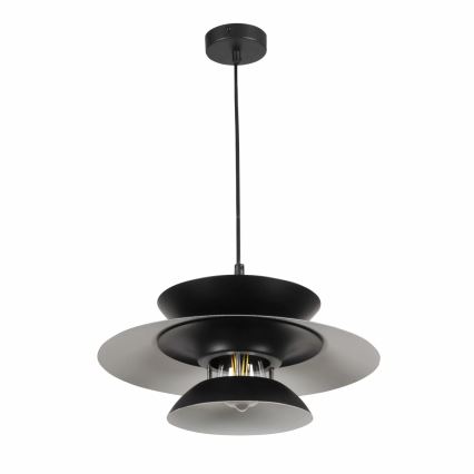 Żyrandol na lince BERIT 1xE27/20W/230V czarny