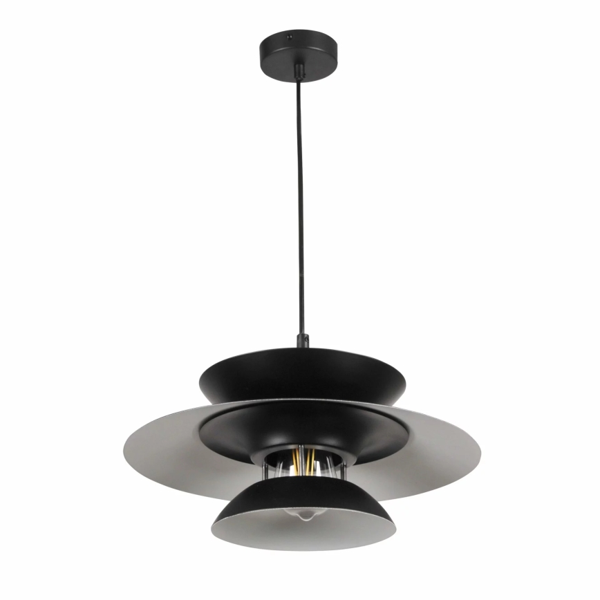 Żyrandol na lince BERIT 1xE27/20W/230V czarny