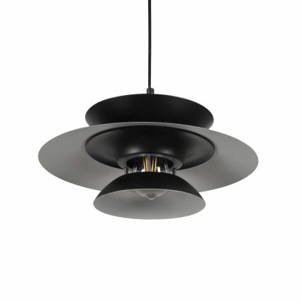 Żyrandol na lince BERIT 1xE27/20W/230V czarny