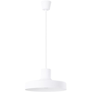Żyrandol na lince BILO 1xE27/15W/230V śr. 35 cm biały