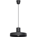 Żyrandol na lince BILO 1xE27/15W/230V śr. 35 cm czarny