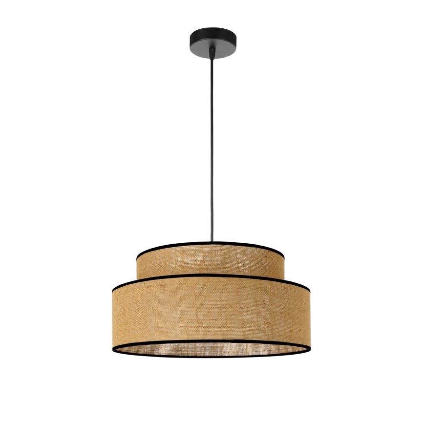 Żyrandol na lince BOHO 1xE27/60W/230V beżowy