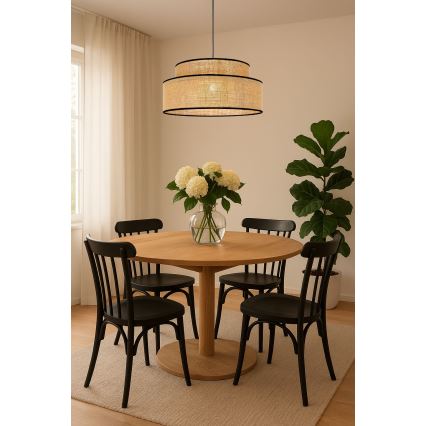 Żyrandol na lince BOHO 1xE27/60W/230V beżowy