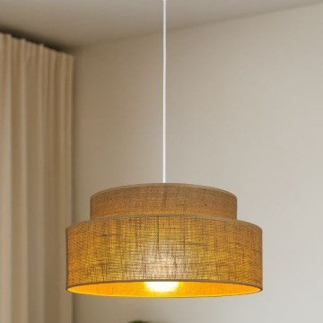 Żyrandol na lince BOHO 1xE27/60W/230V beżowy