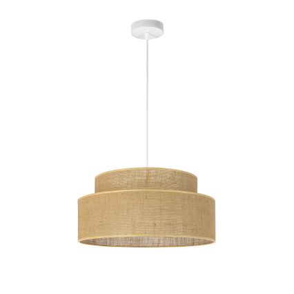 Żyrandol na lince BOHO 1xE27/60W/230V beżowy