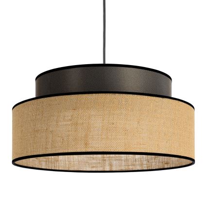 Żyrandol na lince BOHO 1xE27/60W/230V brązowy/beżowy