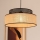 Żyrandol na lince BOHO 1xE27/60W/230V czarny/rattan