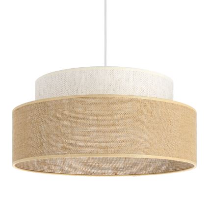 Żyrandol na lince BOHO 1xE27/60W/230V kremowy/beżowy