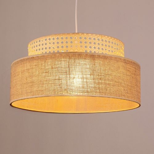 Żyrandol na lince BOHO 1xE27/60W/230V rattan