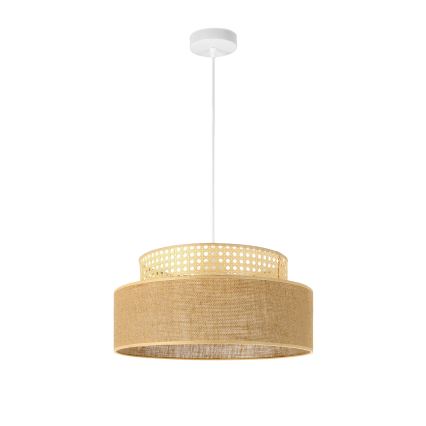 Żyrandol na lince BOHO 1xE27/60W/230V rattan