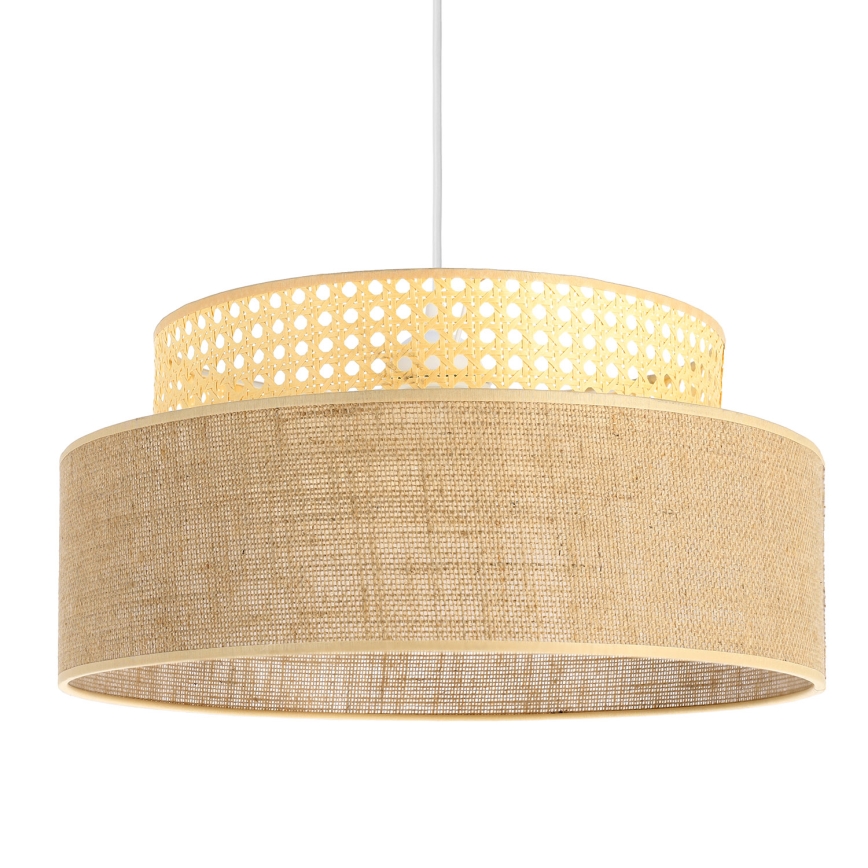 Żyrandol na lince BOHO 1xE27/60W/230V rattan