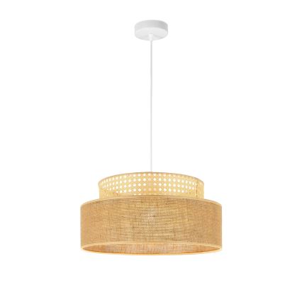 Żyrandol na lince BOHO 1xE27/60W/230V rattan