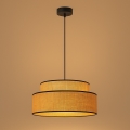 Żyrandol na lince BOHO 1xE27/60W/230V śr. 40 cm beżowy
