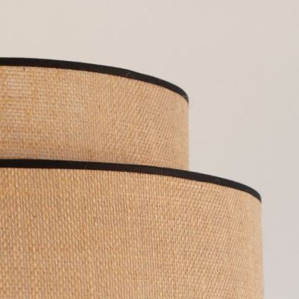 Żyrandol na lince BOHO 1xE27/60W/230V śr. 40 cm beżowy