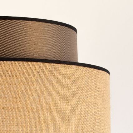 Żyrandol na lince BOHO 1xE27/60W/230V śr. 40 cm brązowy/beżowy