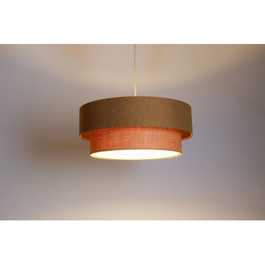 Żyrandol na lince BOHO TRINITI 1xE27/60W/230V brązowy/beżowy