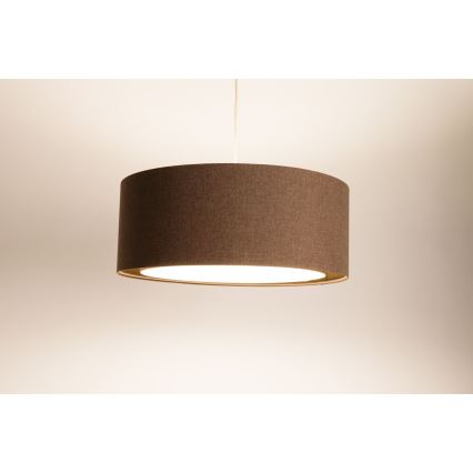 Żyrandol na lince BOHO TRINITI 1xE27/60W/230V brązowy
