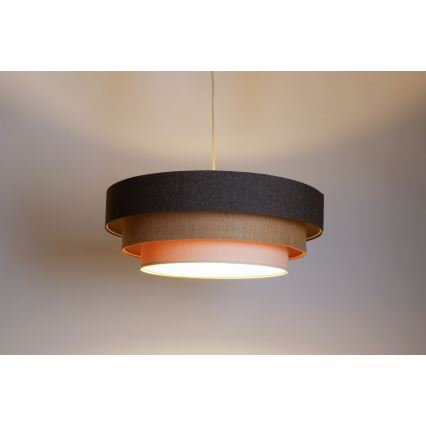 Żyrandol na lince BOHO TRINITI 1xE27/60W/230V szary/beżowy/kremowy