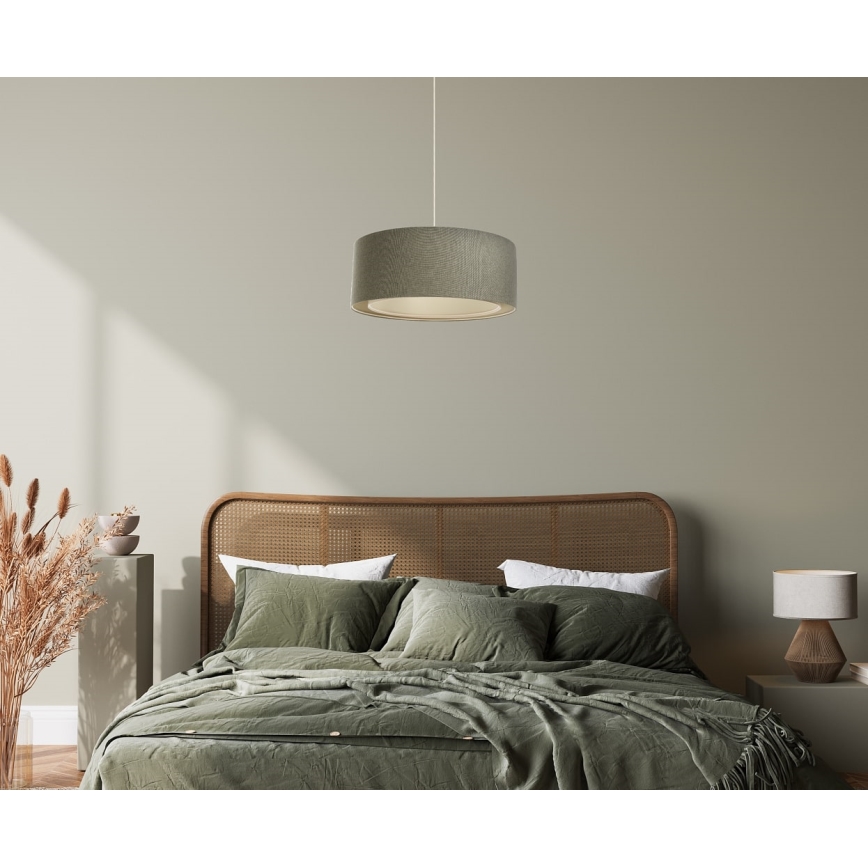 Żyrandol na lince BOHO TRINITI 1xE27/60W/230V szary