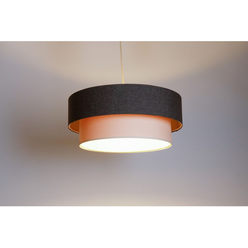 Żyrandol na lince BOHO TRINITI 1xE27/60W/230V szary/kremowy