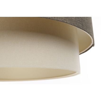 Żyrandol na lince BOHO TRINITI 1xE27/60W/230V szary/kremowy