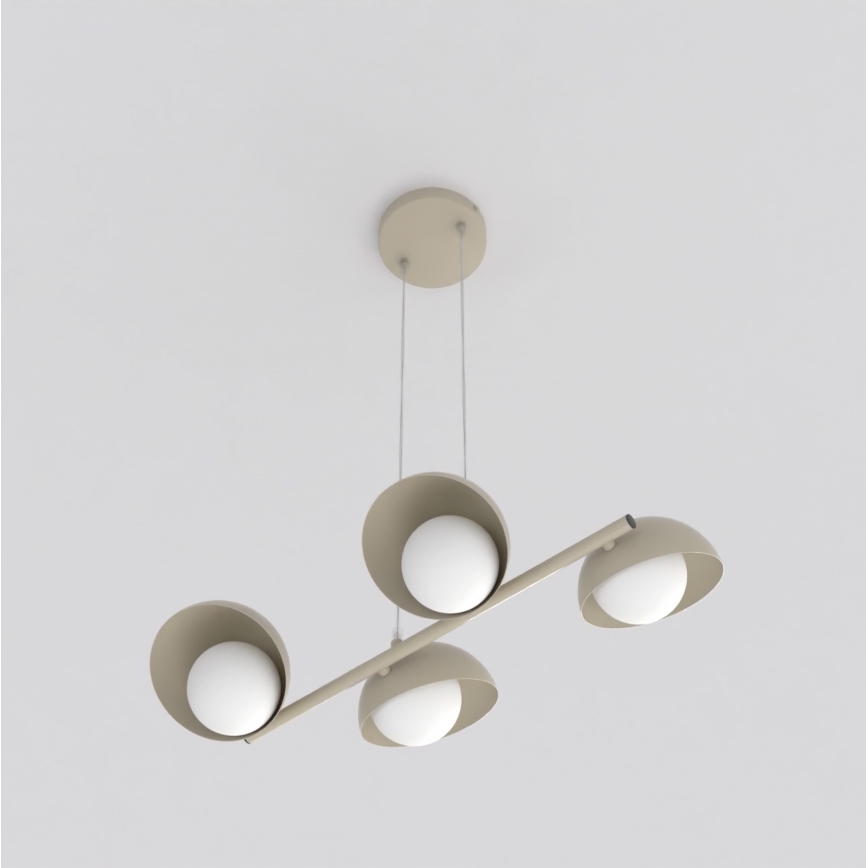 Żyrandol na lince BOOM 4xG9/8W/230V beżowy