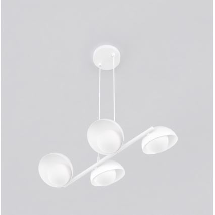 Žyrandol na lince BOOM 4xG9/8W/230V biały