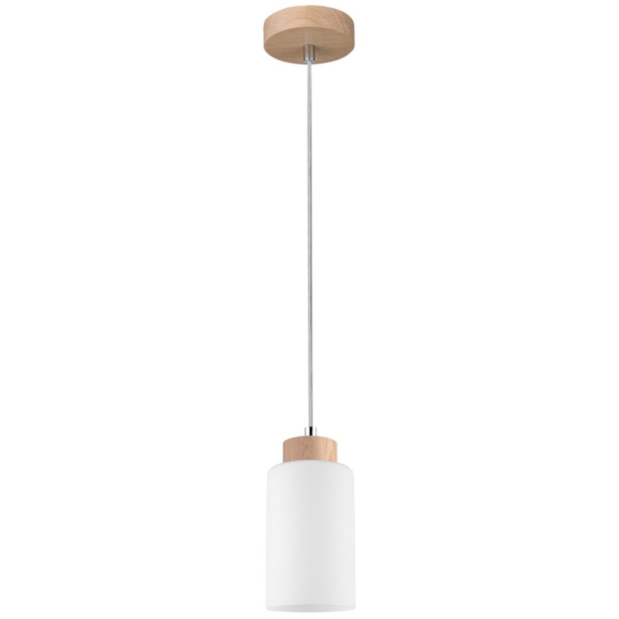 Żyrandol na lince BOSCO 1xE27/60W/230V dąb