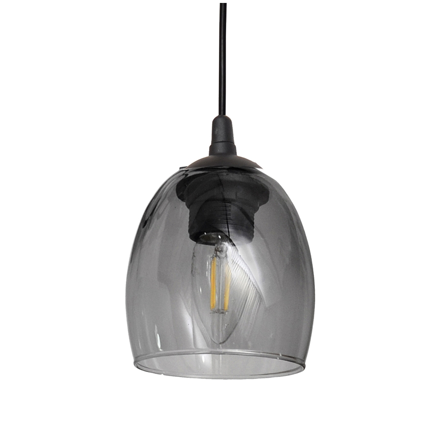 Żyrandol na lince BRILLANT 1xE27/15W/230V szary