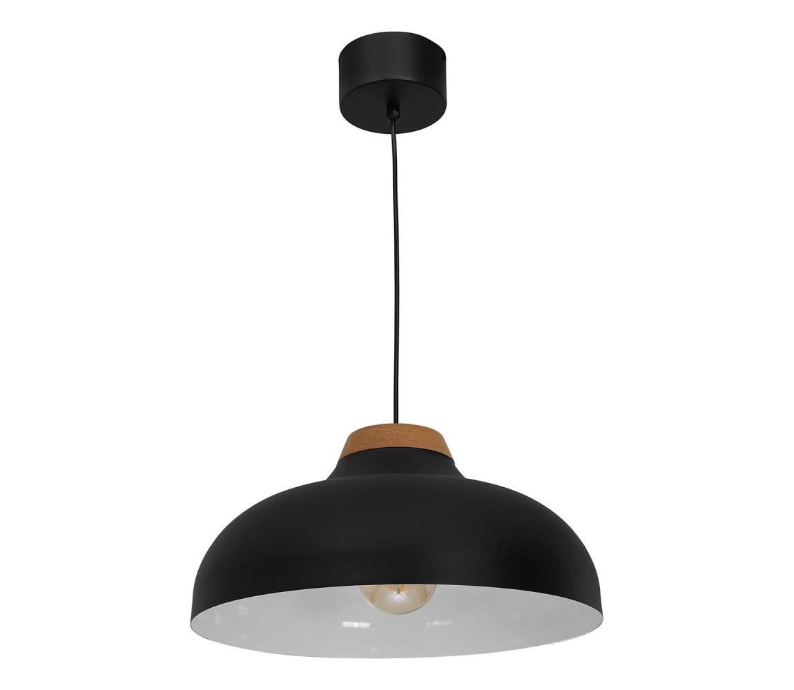Żyrandol na lince BURGOS 1xE27/60W/230V czarny