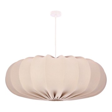 Żyrandol na lince CAFEE 1xE27/40W/230V, średnica 66 cm, beżowy