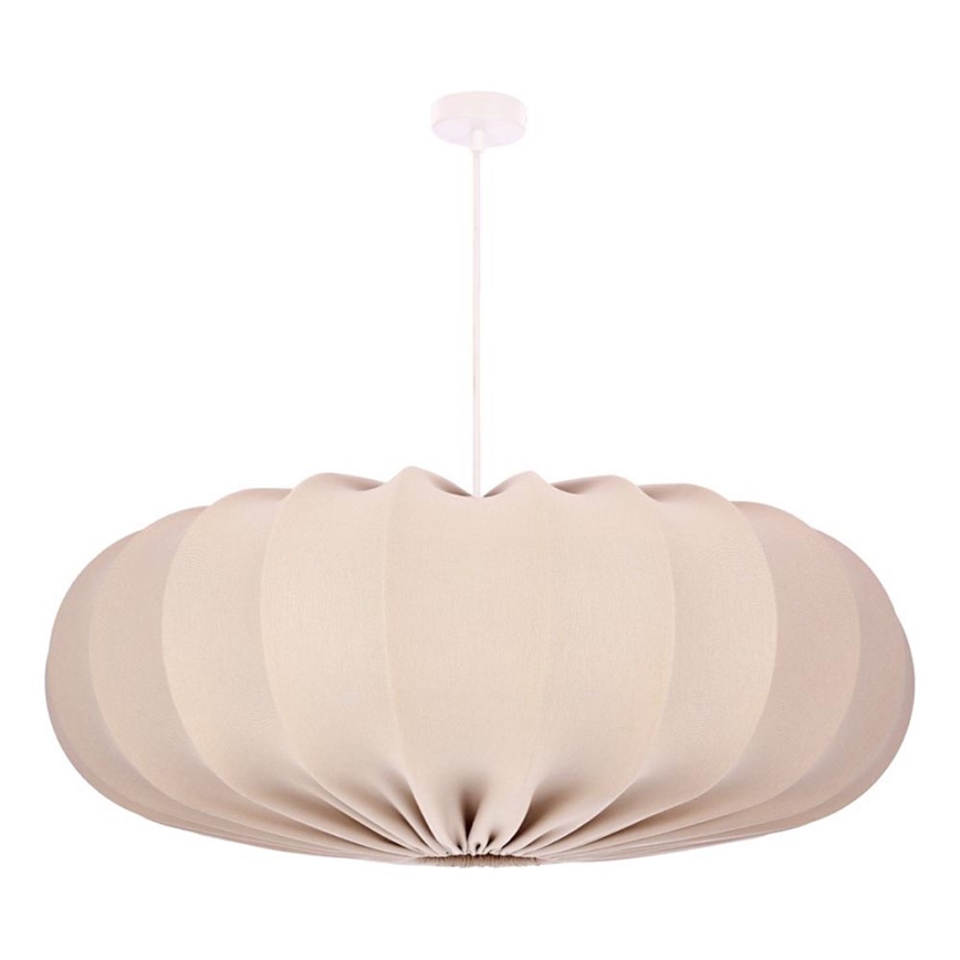 Żyrandol na lince CAFEE 1xE27/40W/230V, średnica 66 cm, beżowy
