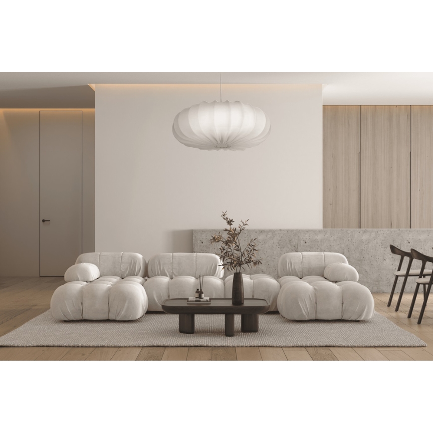 Żyrandol na lince CAFEE 1xE27/40W/230V średnica 66 cm biały