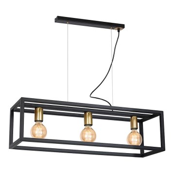 Żyrandol na lince CAGE 3xE27/60W/230V