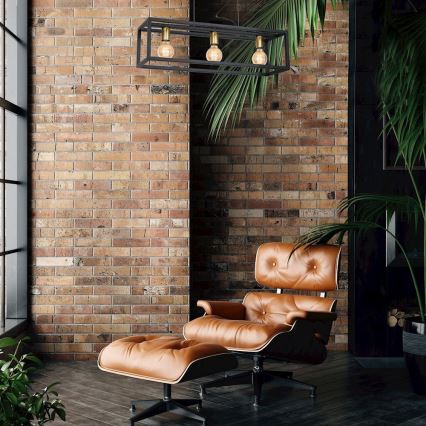 Żyrandol na lince CAGE 3xE27/60W/230V