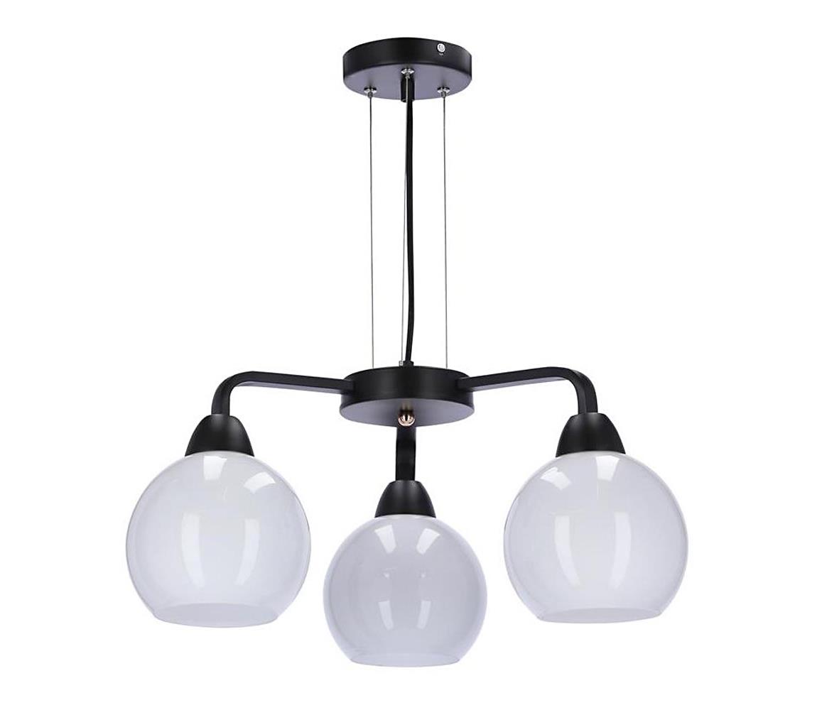 Żyrandol na lince CALDERA 3xE27/60W/230V czarne