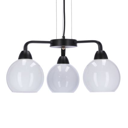 Żyrandol na lince CALDERA 3xE27/60W/230V czarne