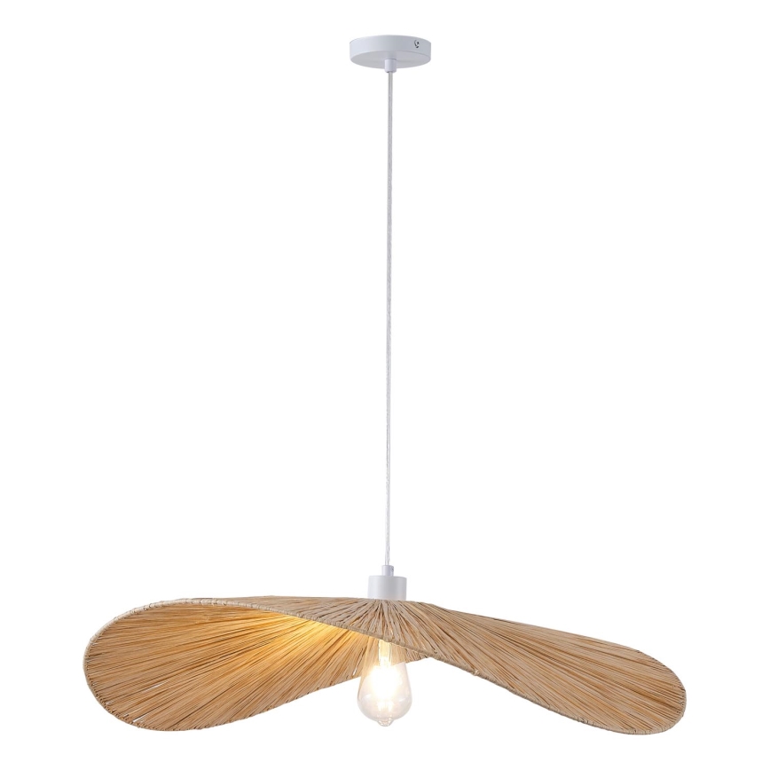 Żyrandol na lince CALYPSO 1xE27/40W/230V śr. 70 cm bambus