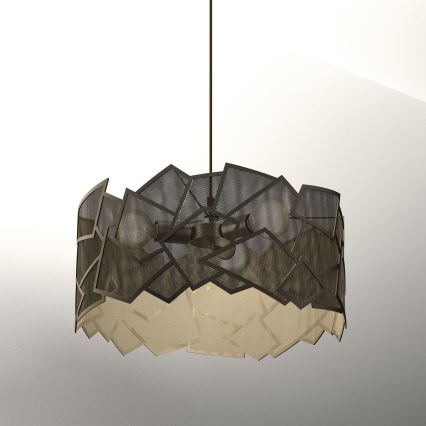 Żyrandol na lince CAMO 3xE27/15W/230V złoty