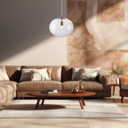 Żyrandol na lince CAMPANIA 1xE27/60W/230V złoty