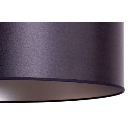Żyrandol na lince CANNES 1xE27/15W/230V śr. 50 cm czarny/srebrny