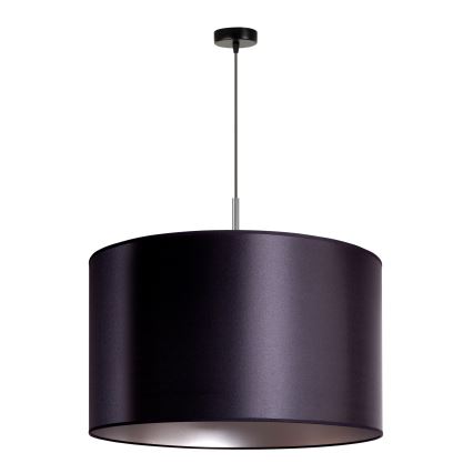 Żyrandol na lince CANNES 1xE27/15W/230V śr. 50 cm czarny/srebrny