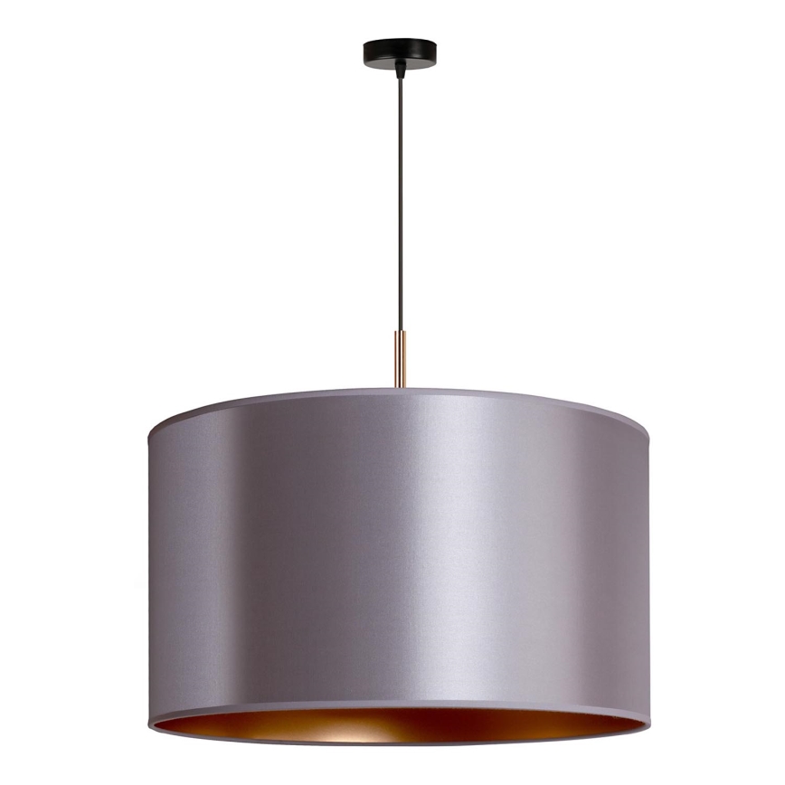 Żyrandol na lince CANNES 1xE27/15W/230V śr. 50 cm srebrny/miedź