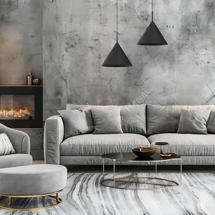 Żyrandol na lince CAPITAL 1xGX53/15W/230V śr. 32 cm czarny