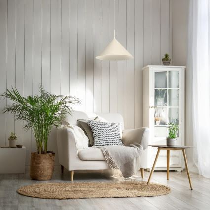 Żyrandol na lince CAPITAL 1xGX53/15W/230V śr. 46 cm kremowy