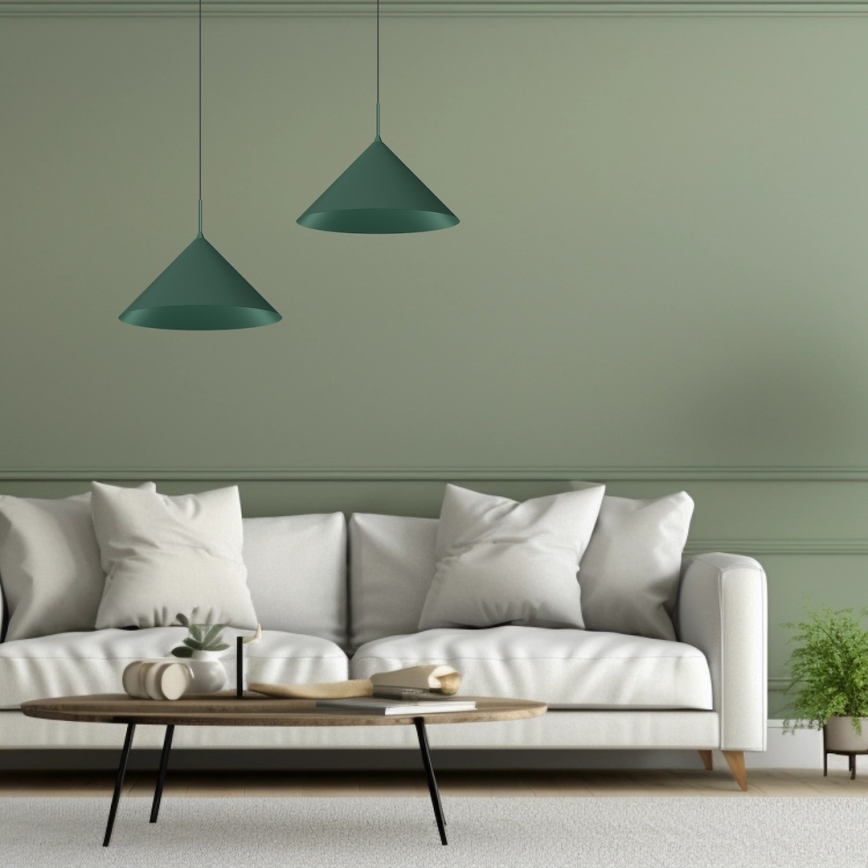 Żyrandol na lince CAPITAL 1xGX53/15W/230V, średnica 46 cm, zielony